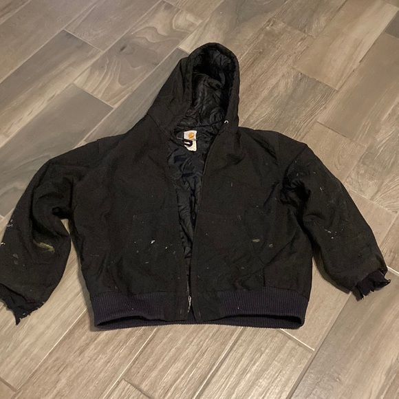 Carhartt Other - CARHARTT 2004  DISTRESSED QUILTED LINED CANVAS  JACKET | L